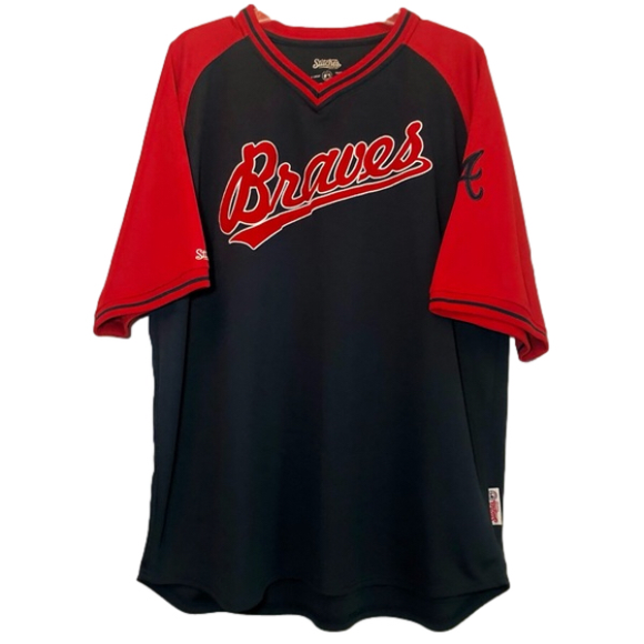 Stitches Other - STITCHES + Vintage Atlanta Braves Jersey + Navy Blue/Red + Size XL